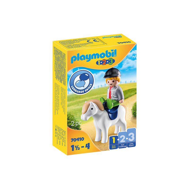 Playmobil - 1.2.3 Baietel Cu Ponei