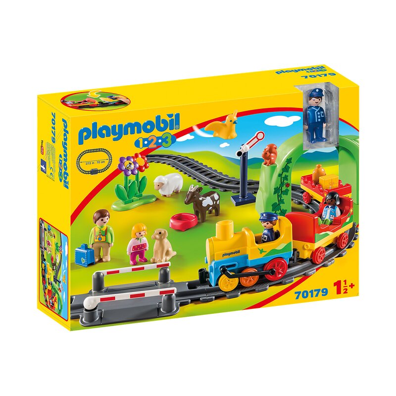 Playmobil - 1.2.3 Tren Cu Statie