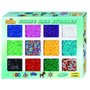 Hama - Set margele 10 culori In cutie, 2 mixturi, 9600 buc Midi - 1