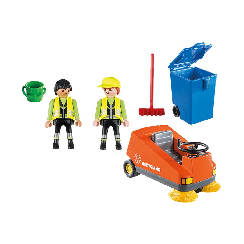 Playmobil - Agenti de salubritate cu masina