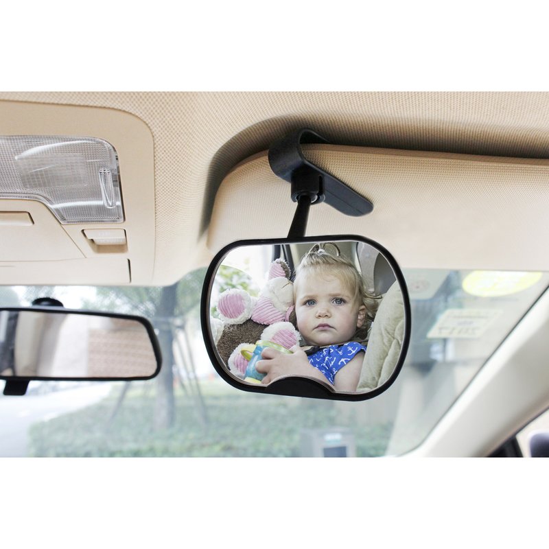 Altabebe - oglinda auto retrovizoare, cu ventuza si clips, negru