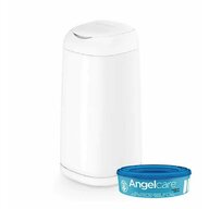 Angelcare - Cos ermetic pentru scutece Dress UP, Capacitate de stocare pana la 36 de scutece + Rezerva pentru scutecele murdare, Tehnologie OdourSeal, Utilizare indelungata