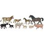 Miniland - Animale domestice cu puii set de 10 figurine - 1