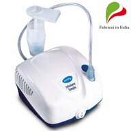Sanity - Aparat aerosoli cu compresor Simple, MMad 2.44 ?m, compact si dimensiuni reduse, geanta de transport, alb