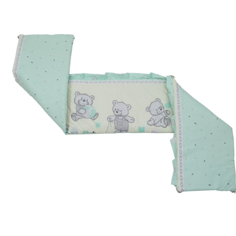 MyKids - Aparatoare laterala Teddy Toys M1, 140x70 cm, Turquoise