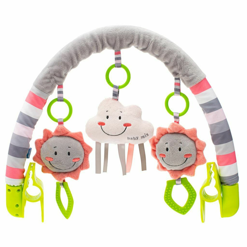 Arcada universala cu jucarii din plus, pentru landou, carucior, scaun de masa, patut, baby mix, cloud