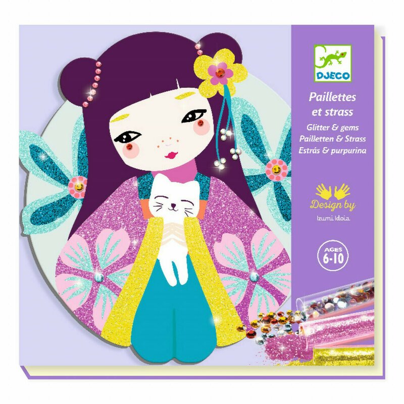 Djeco - atelier creativ cu sclipici onnanoko,
