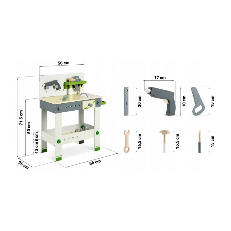 Ricokids - atelier de lucru din lemn rc-760