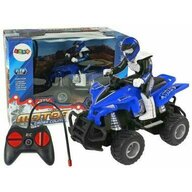 Leantoys - ATV albastru RC pentru copii , Quad cu telecomanda 27 Mhz, , 9384