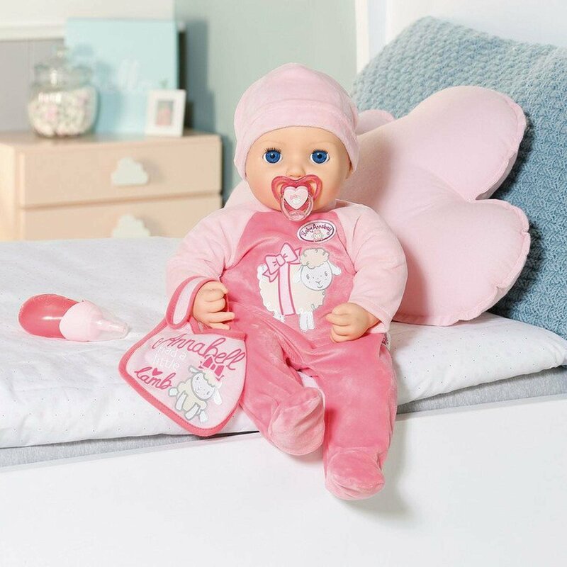 Zapf creation - baby annabell - papusa interactiva corp moale, 43 cm