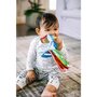 Jucarie dentitie, Baby Einstein, In forma de carte Cu maner, Cu texturi si culori, Maner din plastic, Fara BPA, 0 luni+, Multicolor - 6