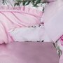 AMY - Suport de dormit Rose Garden Multifunctional, Reversibil, 70x45 cm, Roz - 3