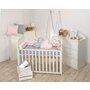 AMY - Baby Nest si Bumper impletit  multifunctional  80 x 50 cm  Jersey Rose - 5