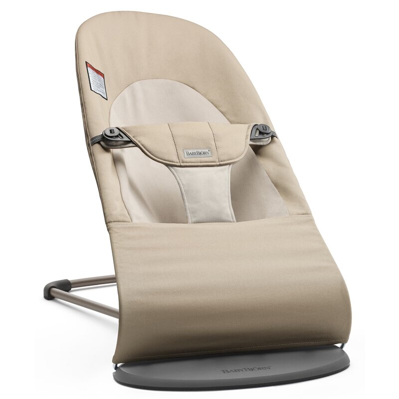 Babybjorn - balansoar balance soft khaki/beige, bumbac