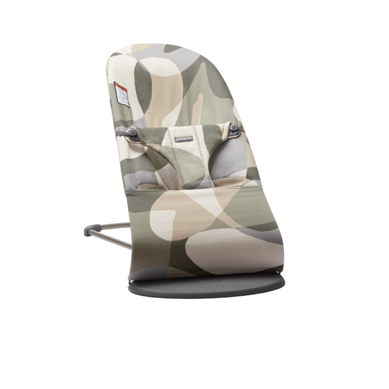 Babybjorn - balansoar bliss print khaki/green, bumbac