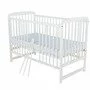 Patut din lemn bebe, 120x60 cm, Din lemn de pin, Stabil si rezistent, Inaltime saltea reglabila pe 3 nivele, Laterala cu 3 bete detasabile, EN716-1, EN716-2, Alb, Babyneeds, Ola - 3
