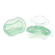 BabyOno - Jucarie pentru dentitie moale, Din silicon, Fara BPA, 3 luni+, Verde