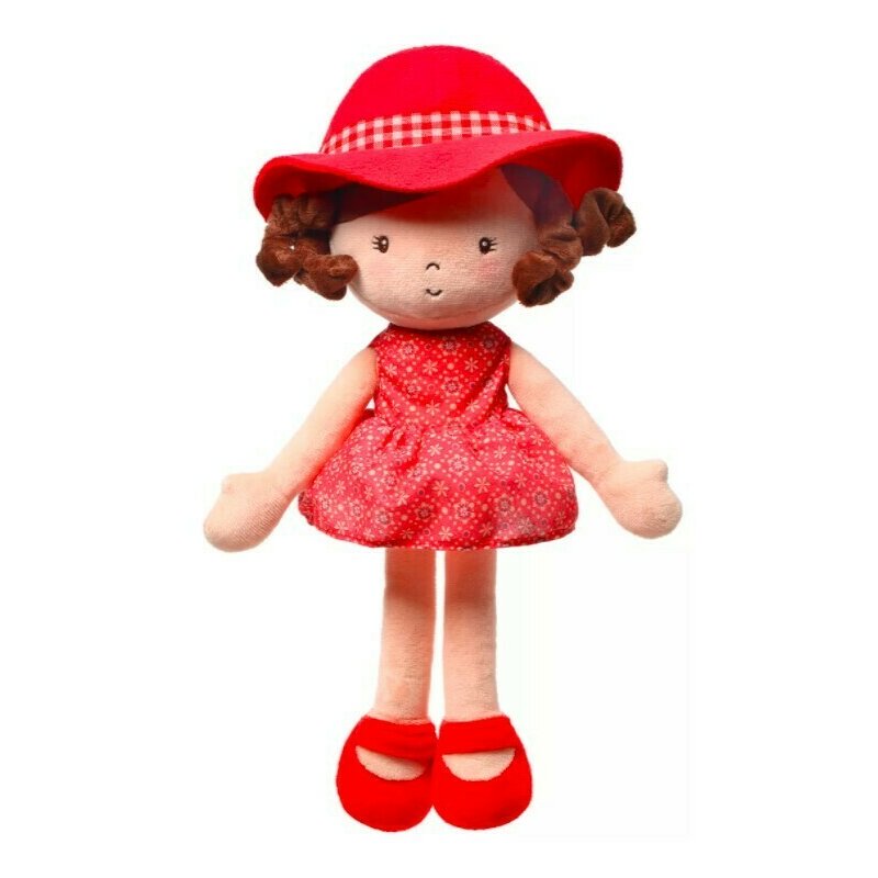 Babyono - prima mea jucarie de plus, papusa poppy, 14 x 32 cm, multicolor
