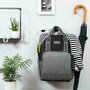 BabyOno - Rucsac pentru mamici, 40x30 cm, 12 buzunare, Cu protectie de schimbat scutecul, Cu izolarea termica suplimentara, Negru - 8