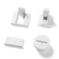 BabyOno- Set 4 protectii magnetice pentru mobilier, Alb