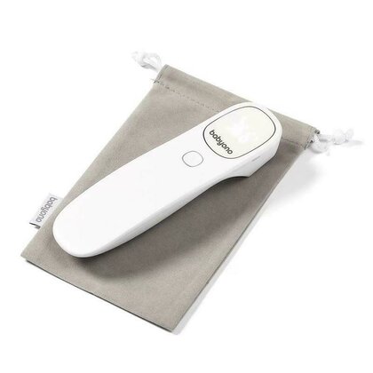 BabyOno - Termometru digital non-contact, Cu afisaj electronic si infrarosu, Testat medical, Alb