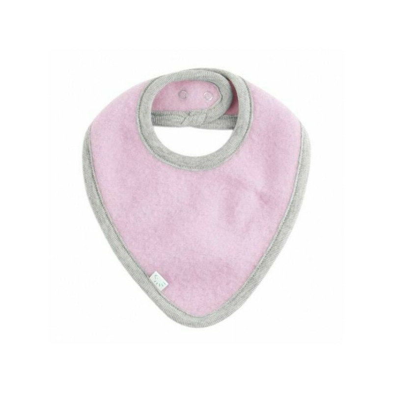 Bandana groasa din lana merinos organica fleece reglabila cu capse - iobio - cotton candy