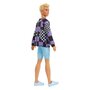 Mattel - BARBIE PAPUSA BAIAT FASHIONISTAS BLOND CU BLUZA CU IMPRIMEU GEOMETRIC - 17