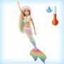 Mattel - Papusa Barbie Sirena , Dreamtopia , Isi schimba culoarea - 3