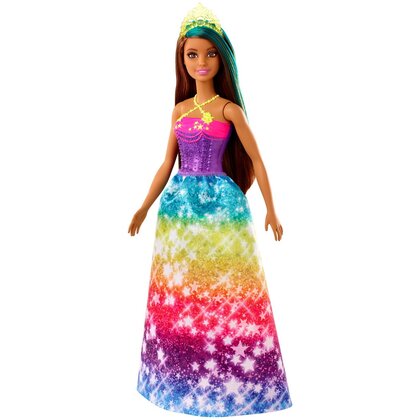 Mattel - Papusa Barbie Printesa Dreamtopia,  Cu coronita galbena