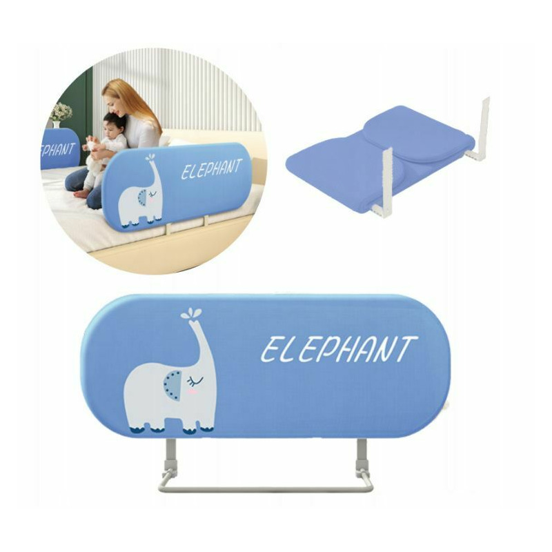 Bariera pat pliabila portabila cu inaltime reglabila smart elephant 120 cm