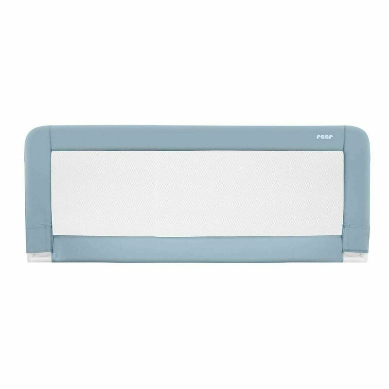 Reer - Bariera protectie anticadere pat copii, lungime 100 cm, albastru-gri, Sleep'n Keep 45101