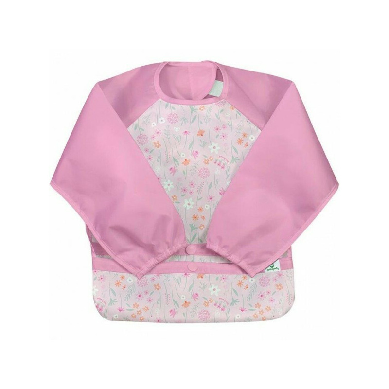 Bavetica pink wildflower multifunctionala cu maneci lungi 12-24 luni - green sprouts