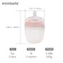 Mombella - Biberon Anticolici  Breast-Like, 210ml, Tetina M flux mediu, 100% Silicon, Old Roze - 4