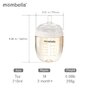 Mombella - Biberon Anticolici  Breast-Like, 210ml, Tetina M flux mediu, PPSU, Ivory - 4