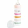 Biberon bebelusi, Chicco, WB PP, Anti-colici, 250 ml, Tetina medie Physio Soft Sense, 0 luni+, Multicolor - 2