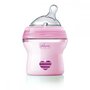 Chicco - Biberon  Natural Feeling, plastic, roz, 150ml, t.s. inclinata, 0luni+, flux normal, 0%BPA - 1