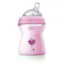Chicco - Biberon  Natural Feeling, roz, 250ml, t.s., 2luni+, 0%BPA - 1