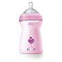Chicco - Biberon  Natural Feeling, roz, 330ml, t.s., 6luni+, 0%BPA - 1