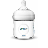 Philips Avent - Biberon Natural, 0-12  luni, 125 ml, din Polipropilena, Fara BPA, Transparent