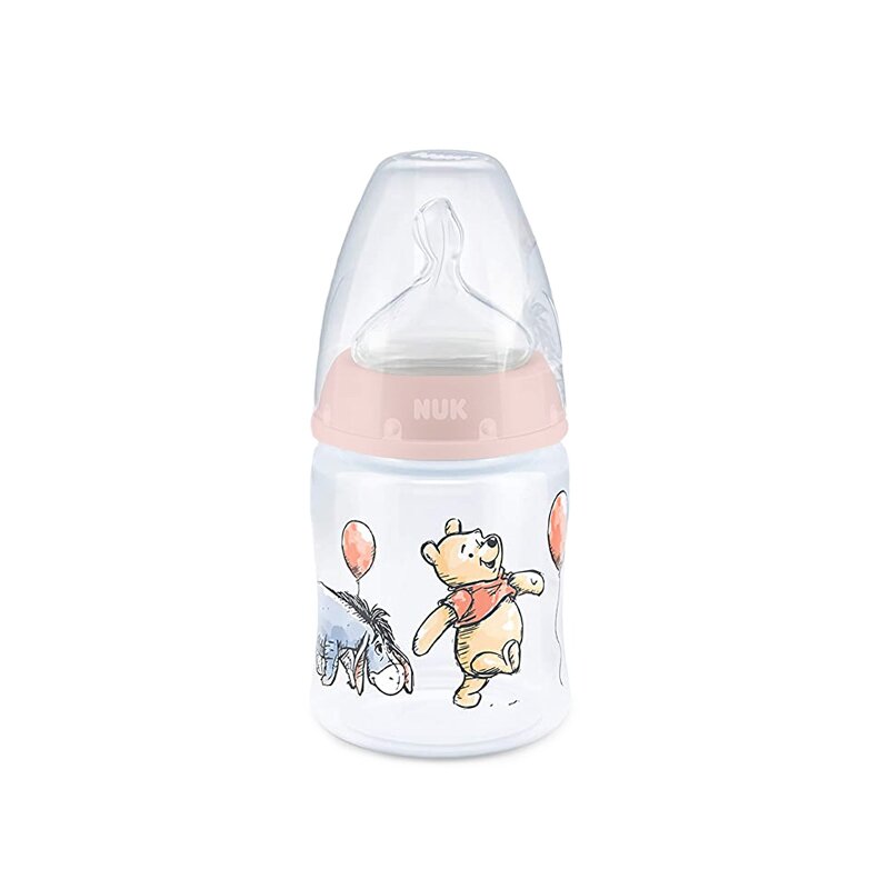 Biberon Nuk First Choice 150 ml Tetina Silicon Disney Roz 0-6 luni