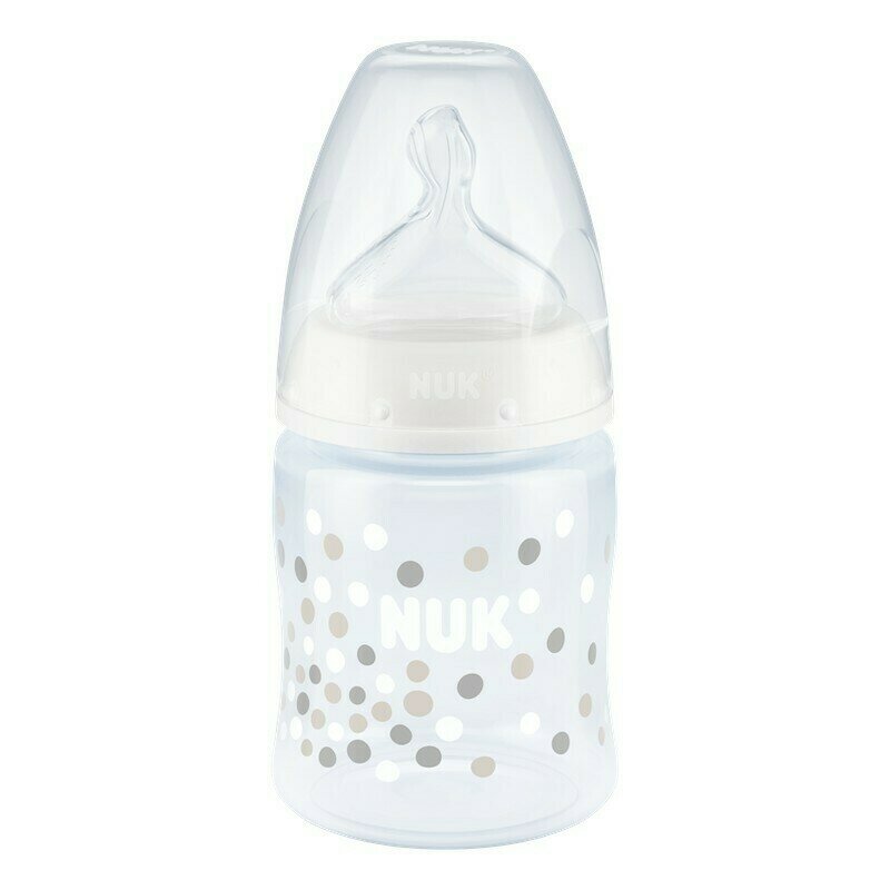 Nuk - nuk - biberon first choice plus 150 ml tetina silicon m 0-6 luni alb