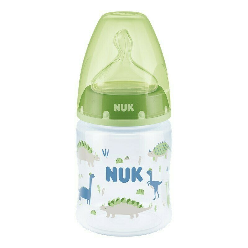 Nuk - nuk - biberon first choice plus 150 ml tetina silicon m 0-6 luni verde
