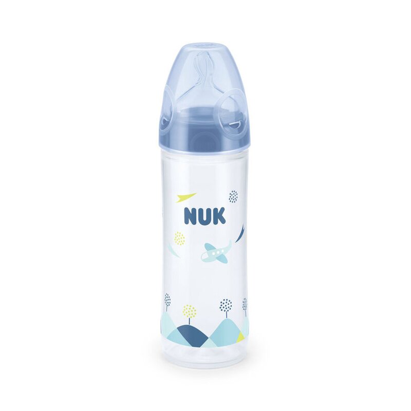 Nuk - nuk - biberon new classic 250 ml tetina silicon 6 luni+ bleu