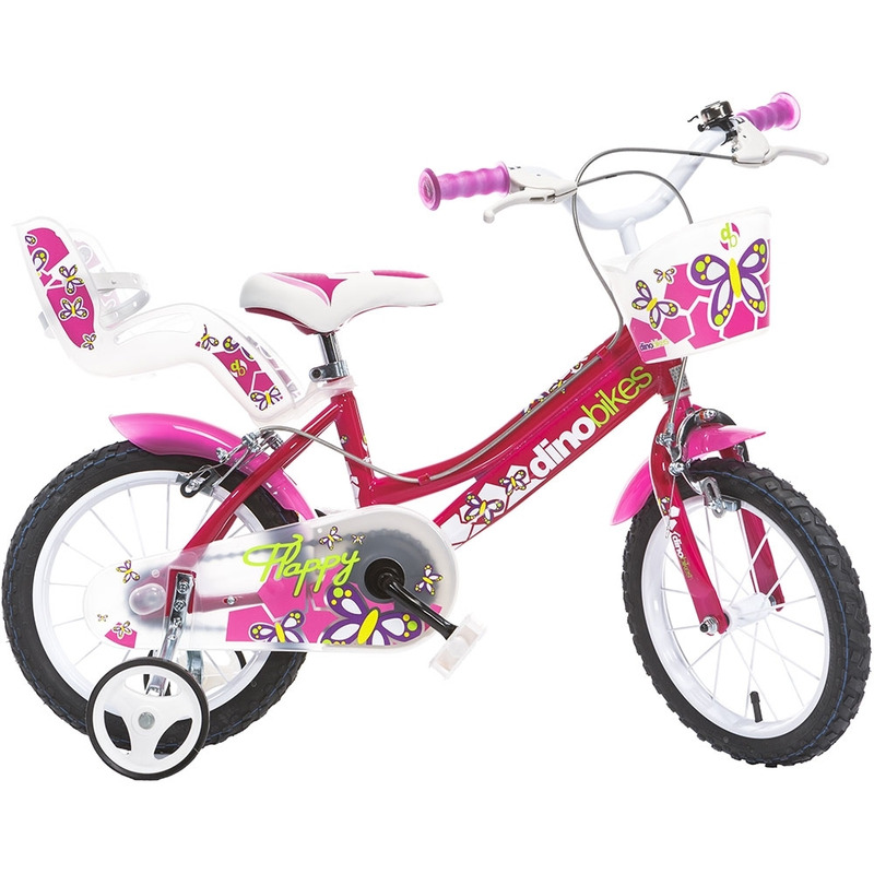 Bicicleta copii dino bikes 14' flappy fuchsia