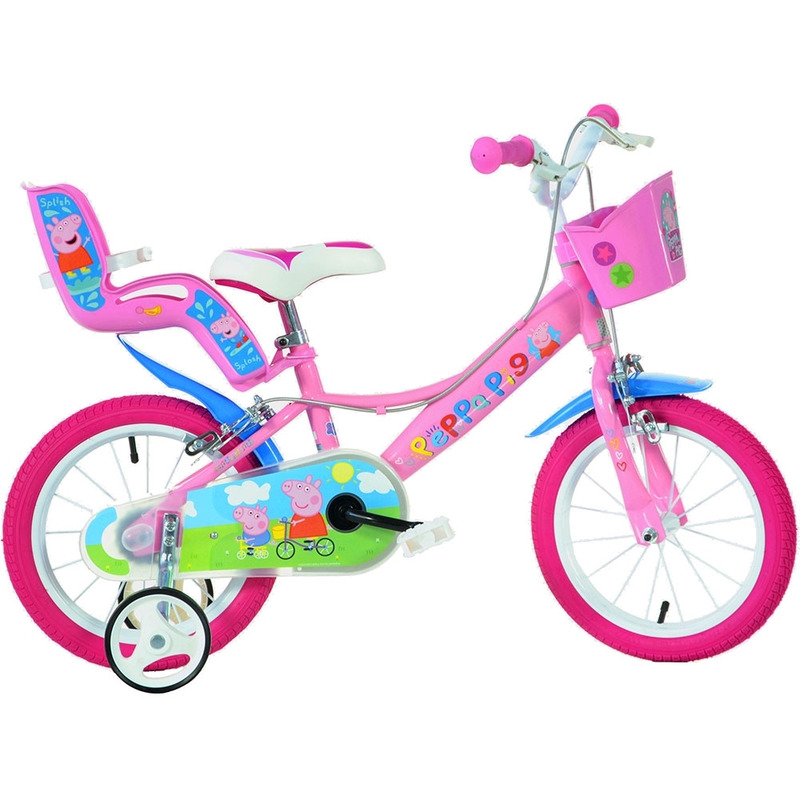 Bicicleta copii dino bikes 14' peppa pig