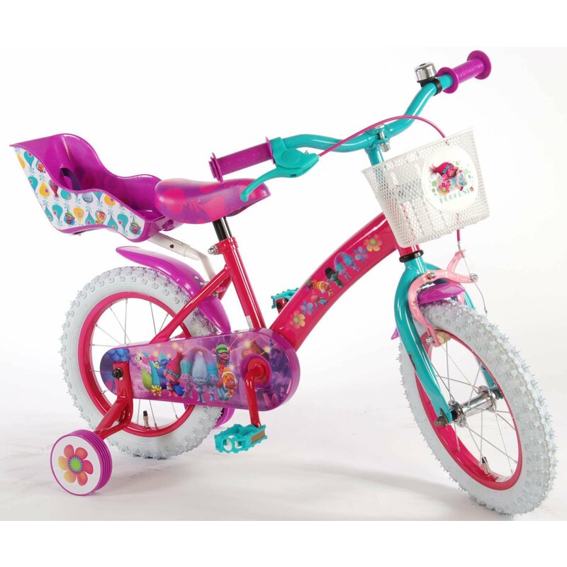 EandL Cycles - Bicicleta cu pedale , Trolls, 14 , Multicolor