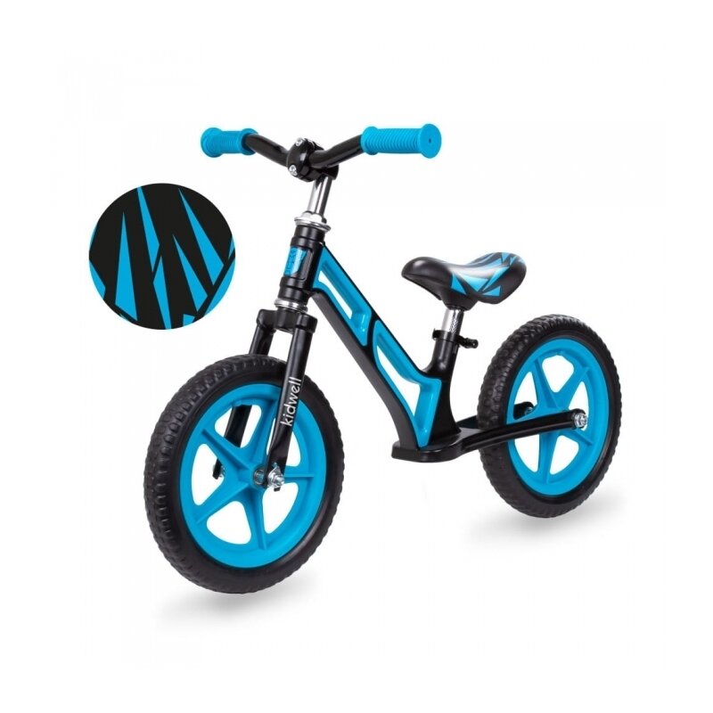 Kidwell - Bicicleta fara pedale cu cadru din magneziu COMET - Black Blue