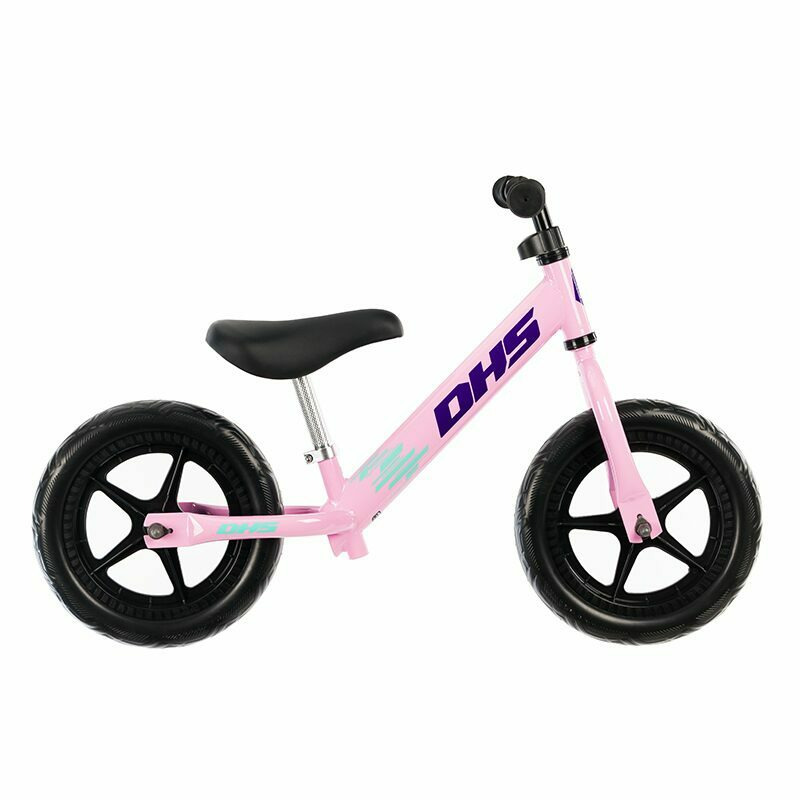 Bicicleta fara pedale dhs ride-on roz