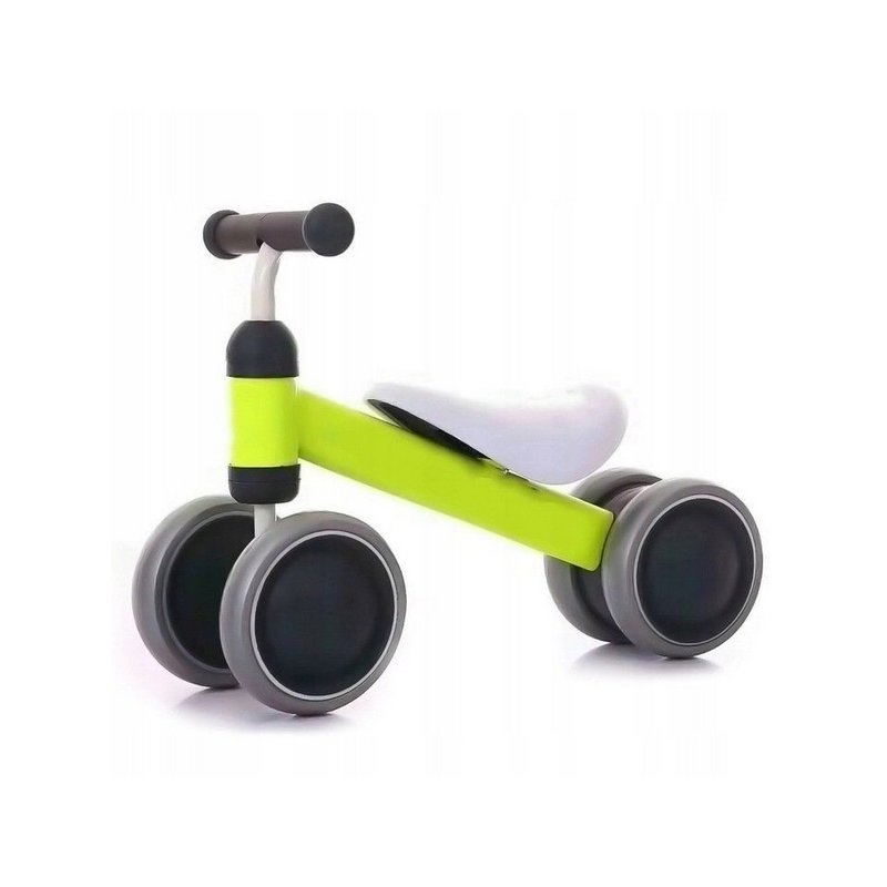 Ecotoys - bicicleta fara pedale, alb/verde