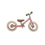 Bicicleta fara pedale vintage, otel, roz, Trybike - 2